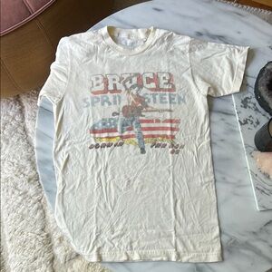 Vintage Graphic Tee with Bruce Springsteen Print